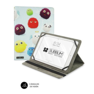 Funda subblim trendy furry para tablets de 9.6'-11'/ negra