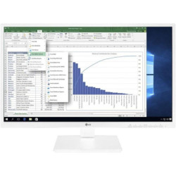 Monitor profesional lg 24bk55yp-w 23.8'/ full hd/ multimedia/ blanco