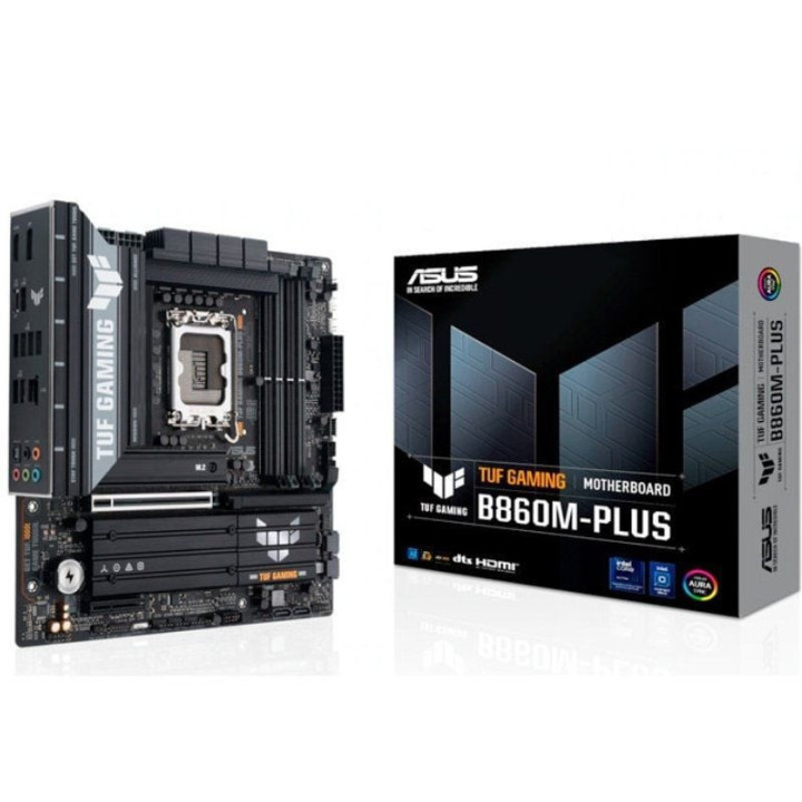 Placa base asus tuf gaming b860m-plus socket 1851/ ddr5/ pcie 5.0/ micro atx