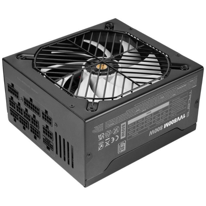 Fuente de alimentación tacens 1vv800m/ 800w/ ventilador 14cm/ atx 3.1/ pcie 5.1/ 80 plus silver