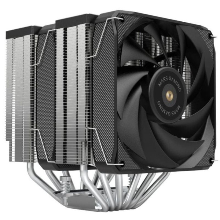Ventilador con disipador doble mars gaming mcpu-xu6/ 2x 12cm