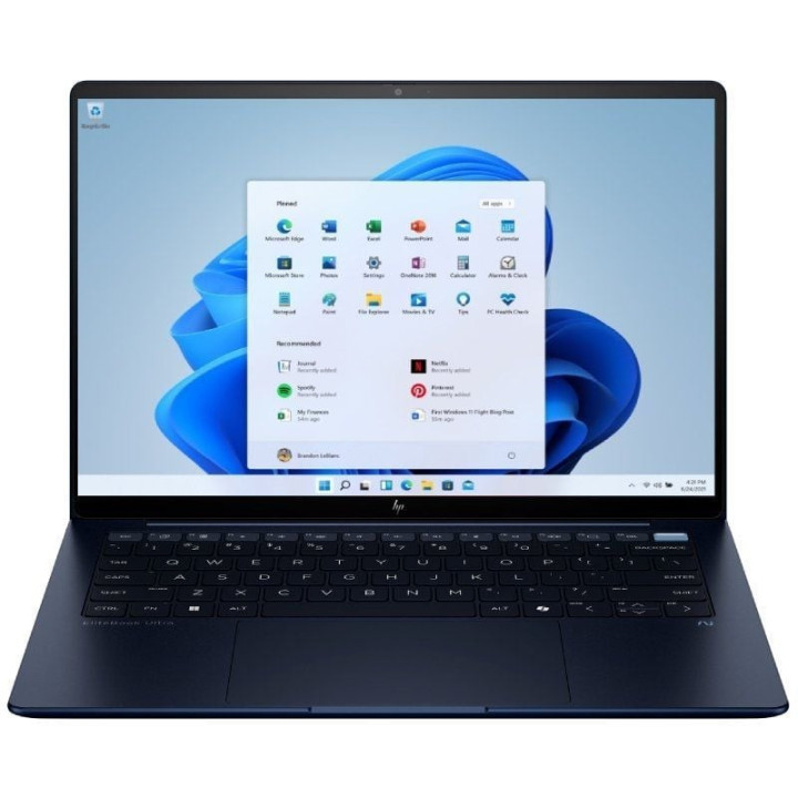 Portátil hp elitebook ultra g1i b69bbet intel core ultra 5-228v/ 32gb/ 512gb ssd/ 14' táctil/ win11 pro