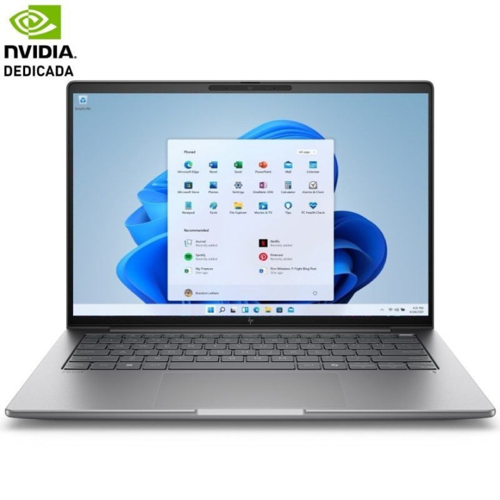 Portátil workstation hp zbook 8 g1i intel core ultra 7-265h/ 64gb/ 1tb ssd/ rtx 500 ada/ 14'/ win11 pro