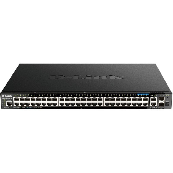 Switch gestionable d-link dgs-1520-52mp/e 52 puertos/ rj-45 2.5gbps/ sfp/ poe