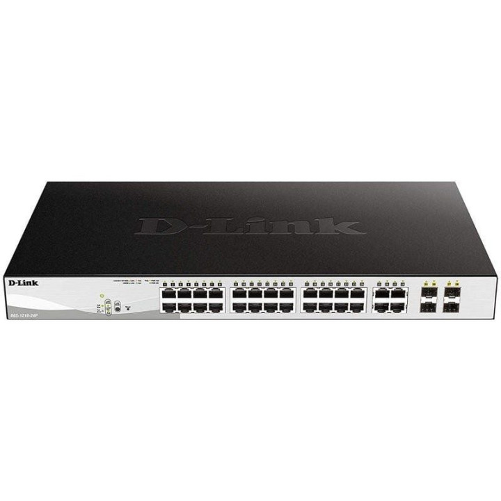 Switch gestionable d-link dgs-1210-24p 24 puertos/ rj-45 10/100/1000/ poe/ sfp