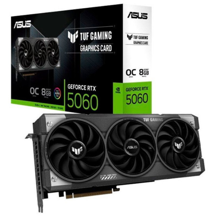 Tarjeta gráfica asus tuf gaming geforce rtx 5060 oc edition/ 8gb gddr7
