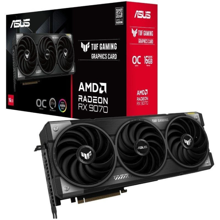 Tarjeta gráfica asus tuf gaming radeon rx 9070 oc/ 16gb gddr6
