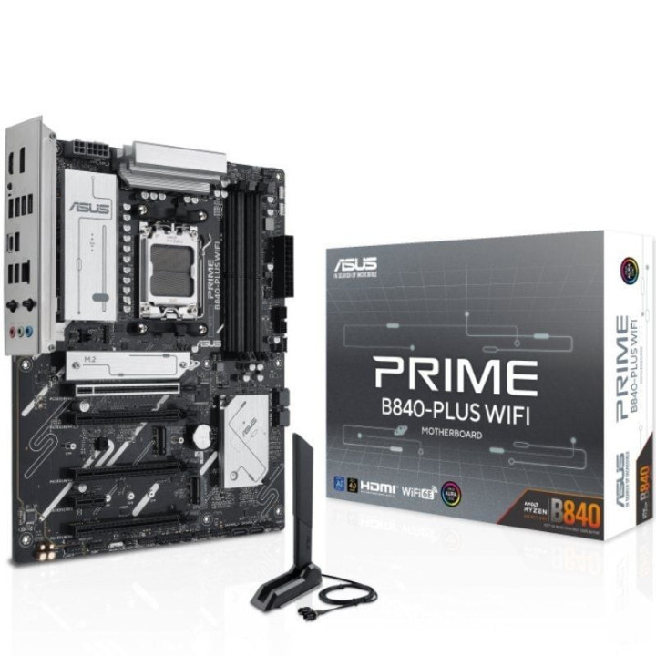 Placa base asus prime b840-plus wifi socket am5/ ddr5/ pcie 4.0