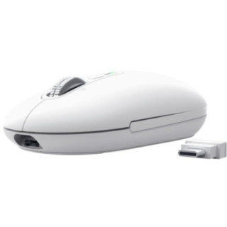 Ratón inalámbrico trust seron 26019/ batería recargable/ hasta 3200 dpi/ blanco