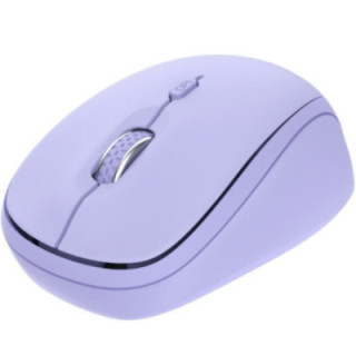 Ratón mini inalámbrico trust yvi+ multidispositivo/ hasta 1600 dpi/ púrpura