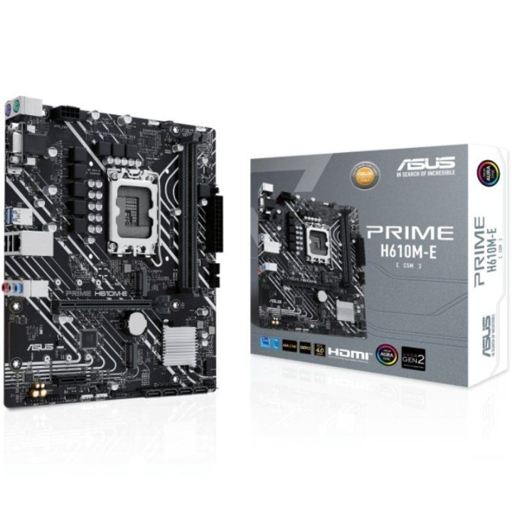 Placa base asus prime h610m-e-csm/ socket 1700/ ddr5/ pcie 4.0/ micro atx