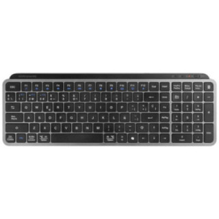 Teclado compacto inalámbrico mars gaming mk-silenkeys/ negro