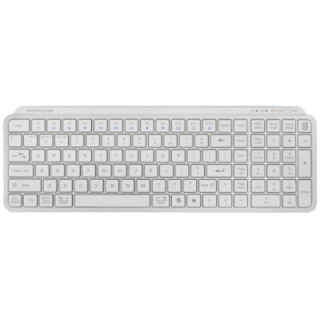 Teclado compacto inalámbrico mars gaming mk-silenkeys/ blanco