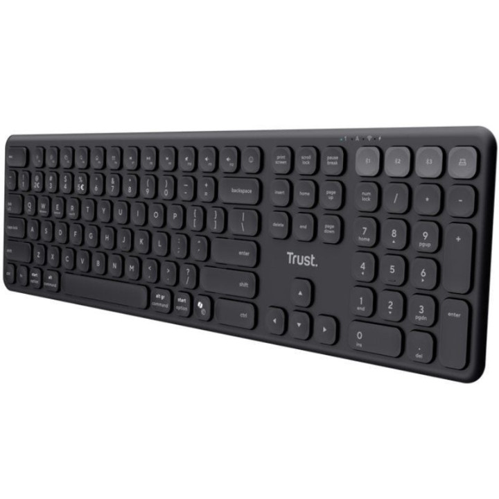 Teclado compacto inalámbrico trust vaiya