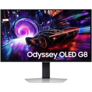 Monitor gaming samsung odyssey oled g8 g81sf s27fg812su 27'/ 4k/ 0.03ms/ 240hz/ qd-oled/ multimedia/ regulable en altura/ plata