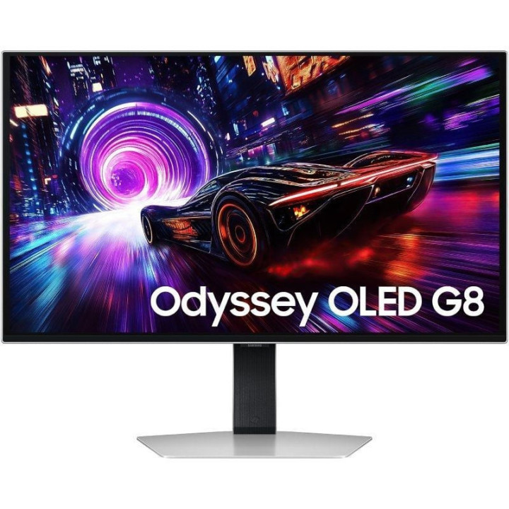 Monitor gaming samsung odyssey oled g8 g81sf s27fg812su 27'/ 4k/ 0.03ms/ 240hz/ qd-oled/ multimedia/ regulable en altura/ plata
