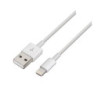 Cable usb 2.0 lightning aisens a102-0035/ usb macho - lightning macho/ hasta 2.5w/ 60mbps/ 1m/ blanco