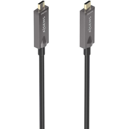 Cable usb 3.1 tipo-c aisens a157-0883/ usb tipo-c macho - usb tipo-c macho/ hasta 60w/ 10gbps/ 15m/ negro