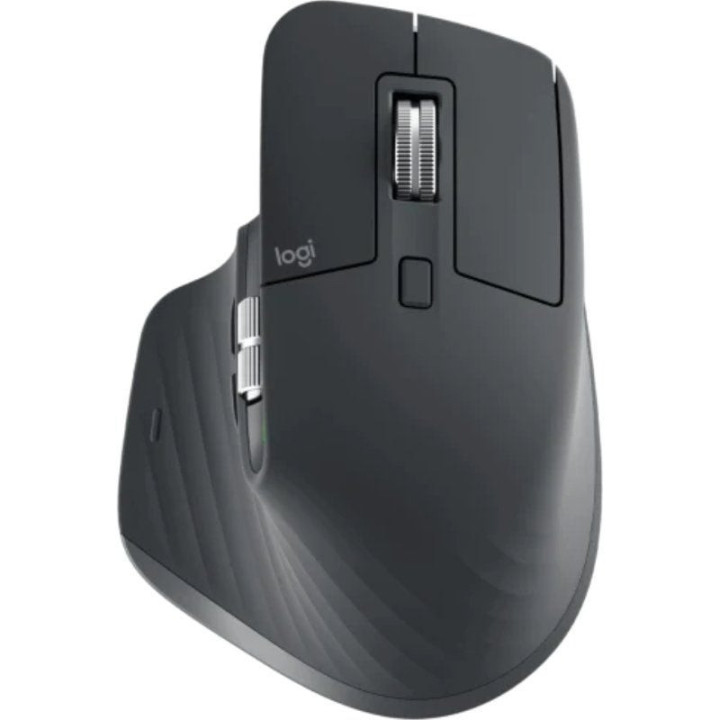 Ratón ergonómico inalámbrico logitech mx master 3s for business/ batería recargable/ hasta 8000 dpi/ grafito