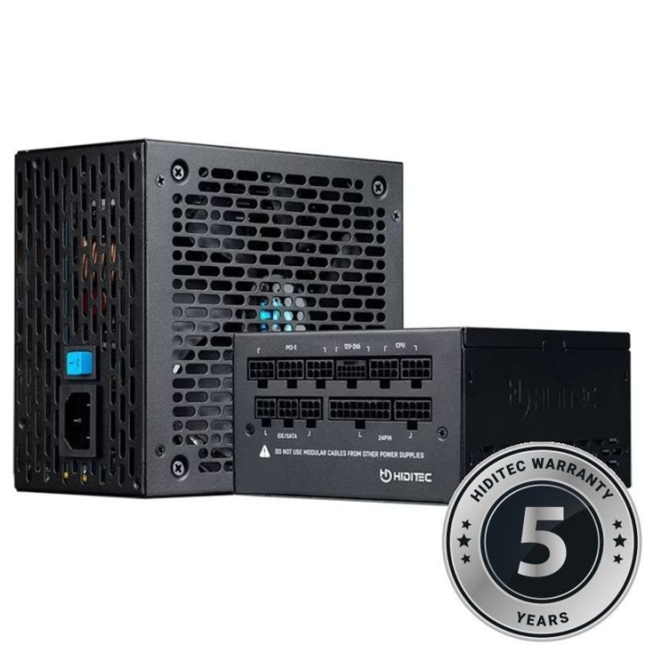Fuente de alimentación hiditec gdx750 v3/ 750w/ ventilador 14cm/ atx 3.1/ pcie 5.1/ 80 plus gold