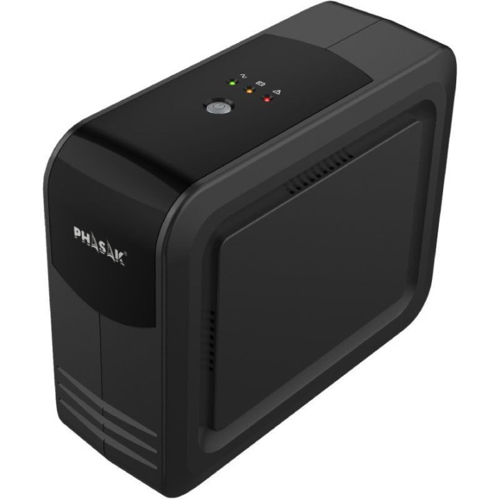 Sai línea interactiva phasak smart lite 750 va/ 750va-450w/ 3 salidas/ formato torre