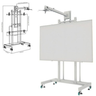 Soporte para pizarra interactiva approx appibstd/ 80-120'