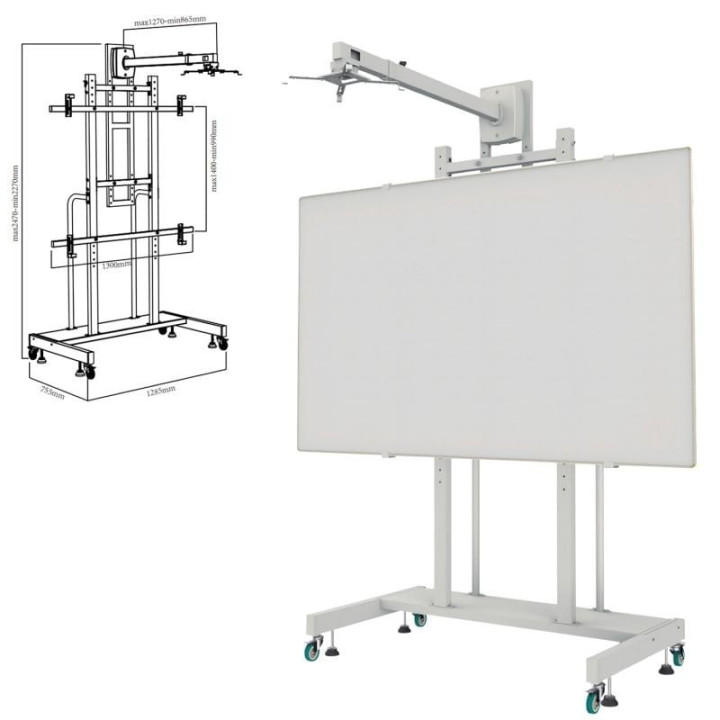 Soporte para pizarra interactiva approx appibstd/ 80-120'
