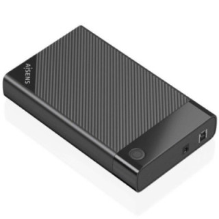 Caja externa para disco duro de 3.5' aisens ase-3529b/ usb 3.1/ sin tornillos