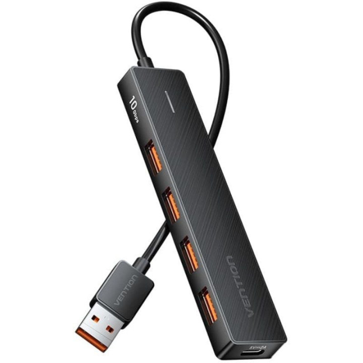 Hub usb 3.2 vention chobb/ 4xusb/ 1xusb tipo-c pd