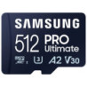 Tarjeta de memoria samsung pro ultimate 512gb microsd xc con adaptador/ clase 10/ 200mbs