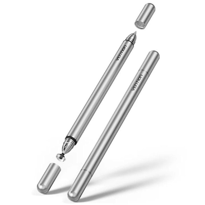 Lápiz óptico vention kqmh0/ para android y apple/ aluminio gris