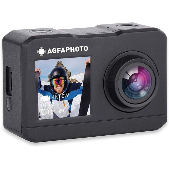 Cámara digital deportiva agfaphoto ac7000 2.7k/ 16mp/ ángulo de visión 120º/ gris
