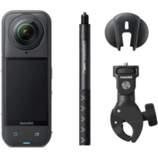 Cámara digital deportiva insta360 x5 vista múltiple motero kit/ 8k/ ángulo de visión 360º/ negra