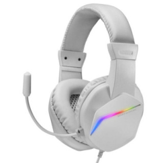 Auriculares gaming con micrófono mars gaming mh122/ jack 3.5/ blancos