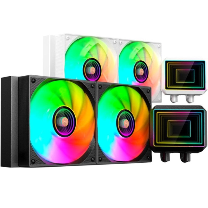 Sistema de refrigeración líquida mars gaming ml-two240/ negro