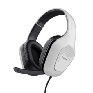 Auriculares gaming con micrófono trust gaming gxt 415 zirox/ jack 3.5/ blancos