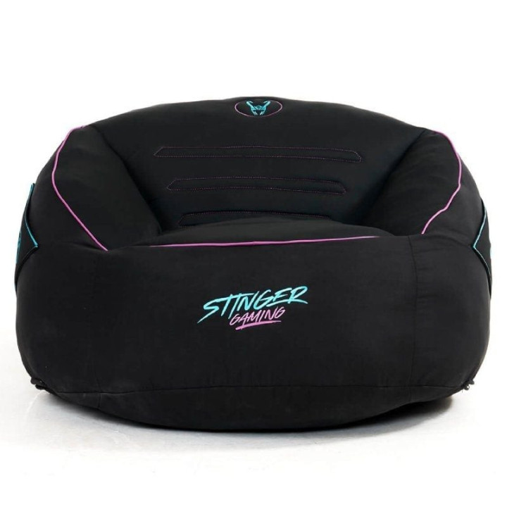 Puff woxter stinger gaming/ con relleno/ azul y negro