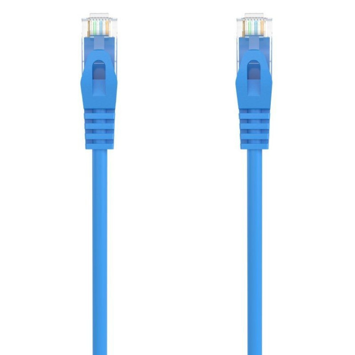 Cable de red rj45 awg24 utp aisens a145-0570 cat.6a/ lszh/ 25cm/ azul