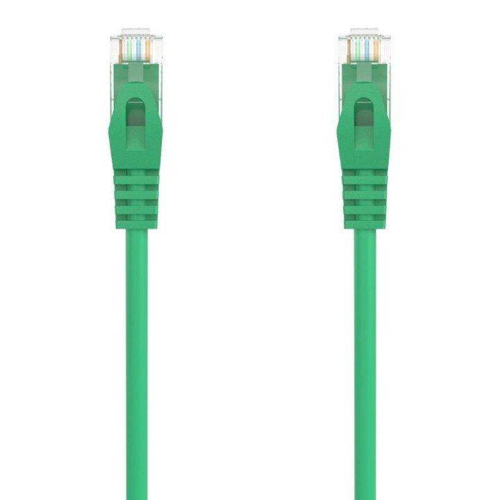 Cable de red rj45 awg24 utp aisens a145-0578 cat.6a/ lszh/ 30cm/ verde