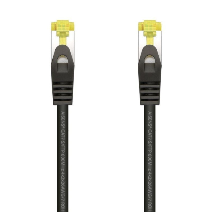 Cable de red rj45 sftp aisens a146-0485 cat.7/ 50cm/ negro