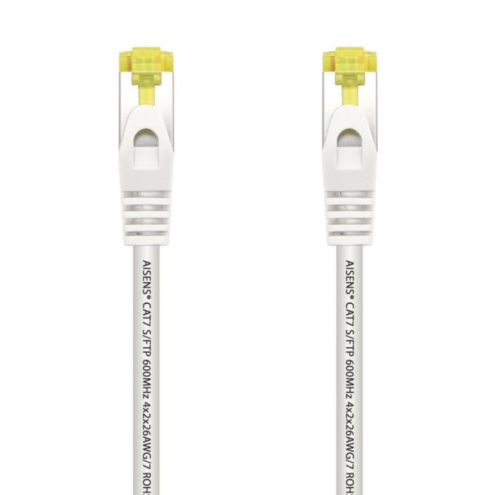 Cable de red rj45 sftp aisens a146-0490 cat.7/ 1m/ blanco