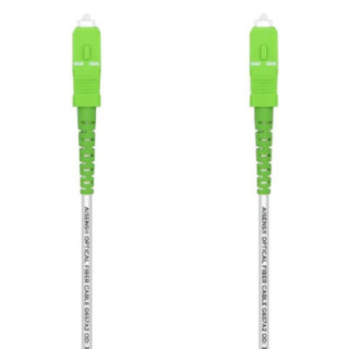 Cable de fibra óptica g657a2 3.0 aisens a152-0502/ lszh/ 40m/ blanco