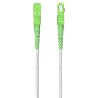 Cable de fibra óptica g657a2 3.0 9/125 smf aisens a152-0616/ lszh/ 80m/ blanco