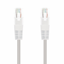 Cable de red rj45 utp nanocable 10.20.0100-w cat.5/ 50cm/ blanco