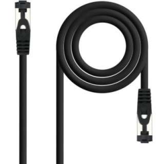 Cable de red rj45 sstp nanocable 10.20.2000-l25-bk cat.8.1/ 25cm/ negro