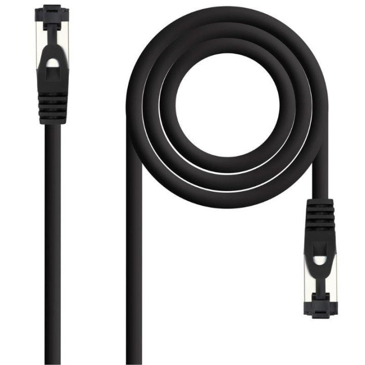 Cable de red rj45 sstp nanocable 10.20.2005-bk cat.8.1/ 5m/ negro
