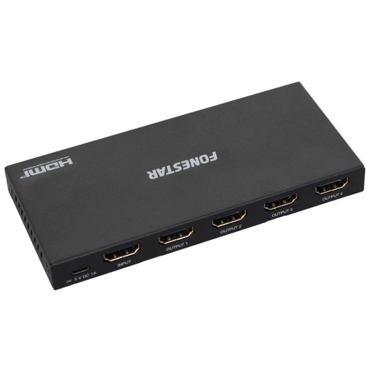 Duplicador fonestar fo-22s4ed/ 4xhdmi hembra - hdmi macho