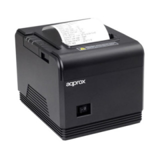 Impresora de tickets approx apppos80am/ térmica/ ancho papel 80mm/ usb-rs232/ negra
