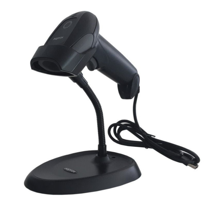 Lector de código de barras 1d approx appls11as/ usb/ incluye soporte