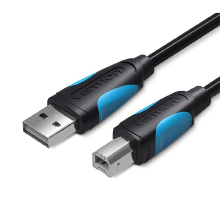 Cable usb 2.0 impresora vention vas-a16-b150/ usb tipo-b macho - usb macho/ 480mbps/ 1.5m/ negro